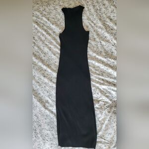 Calvin Klein Jeans Black Ribbed Sleeveless Dress